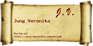 Jung Veronika névjegykártya